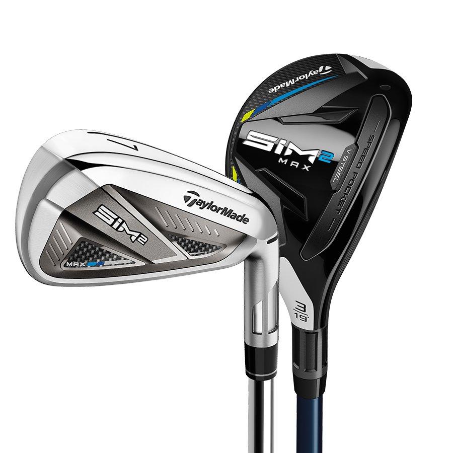 TaylorMade - R&amp;Y#3#5セット SIM2 Max 3H 4H 5-PW Combo Iron Set with Steel Shafts